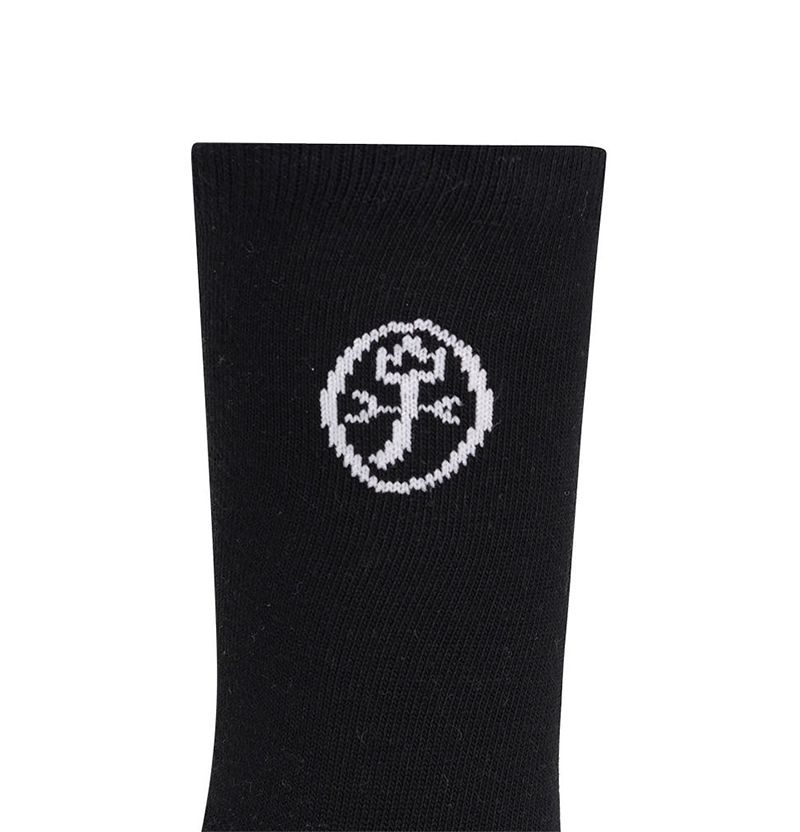 Castelbajac Men's Season Slogan Point Long Socks - Black