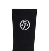 Castelbajac Men's Season Slogan Point Long Socks - Black