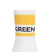 Castelbajac Women's Color Block Slogan Long Socks - Yellow