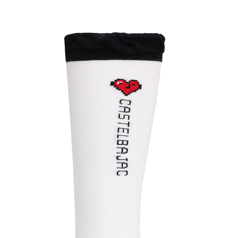 Castelbajac Women's Heart Point Knee Socks - Black
