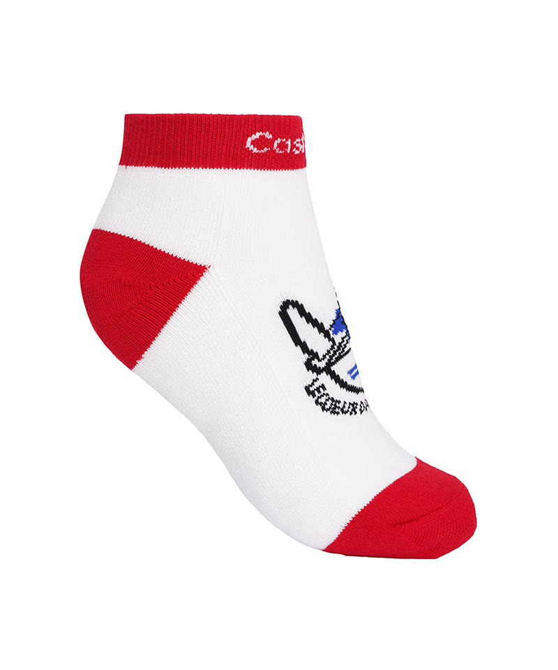 Castelbajac Women's Color Block Character Ankle Socks - Red