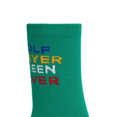 Castelbajac Women's Slogan Point Long Socks - Green