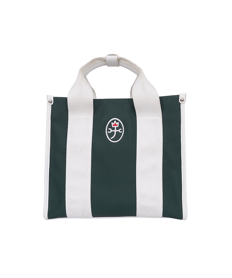 Castelbajac omen's Lettering Square Tote Bag - Green