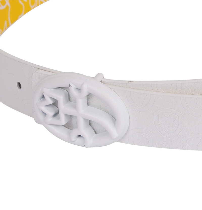Castelbajac Women's Reversible Belt - White