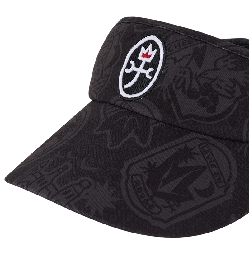 Castelbajac Women's Symbol Pattern Logo Sun Visor - Black