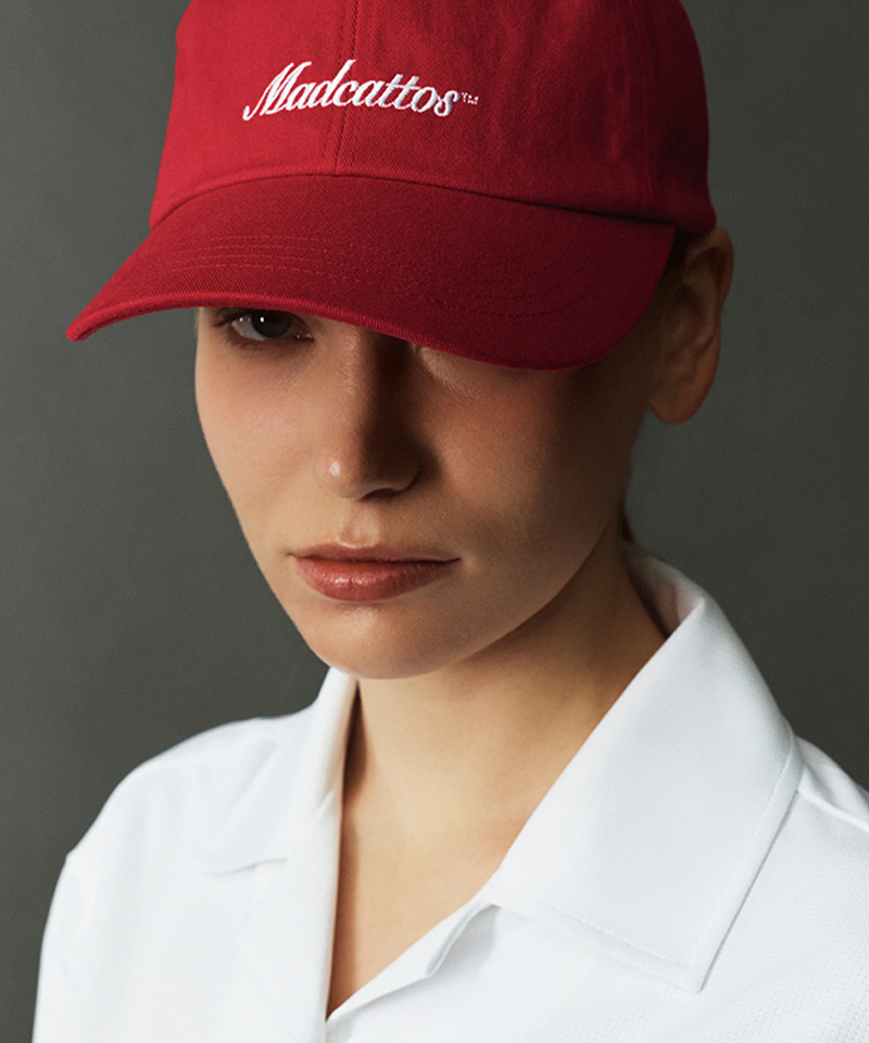 MCC Bio Washed Logo Ball Cap - Red