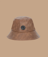 Black Label Leather Bucket Hat  - 2 Colors