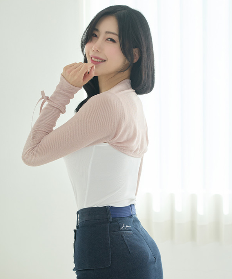 J.Jane Summer Shrug Summer Bolero Cardigan - Beige