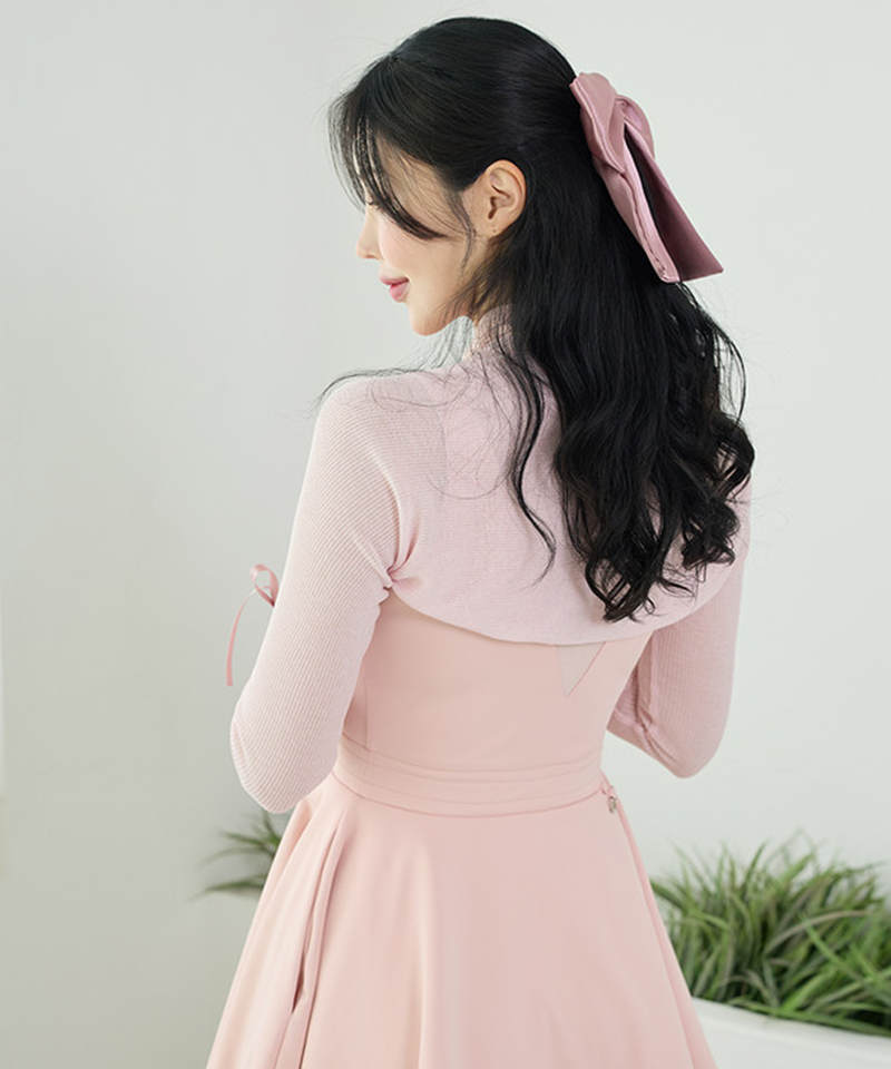 J.Jane Summer Shrug Summer Bolero Cardigan - Pink