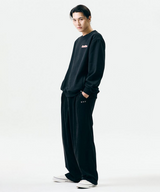 Jamie West Boucle Applique Brushed Sweatshirts - Black