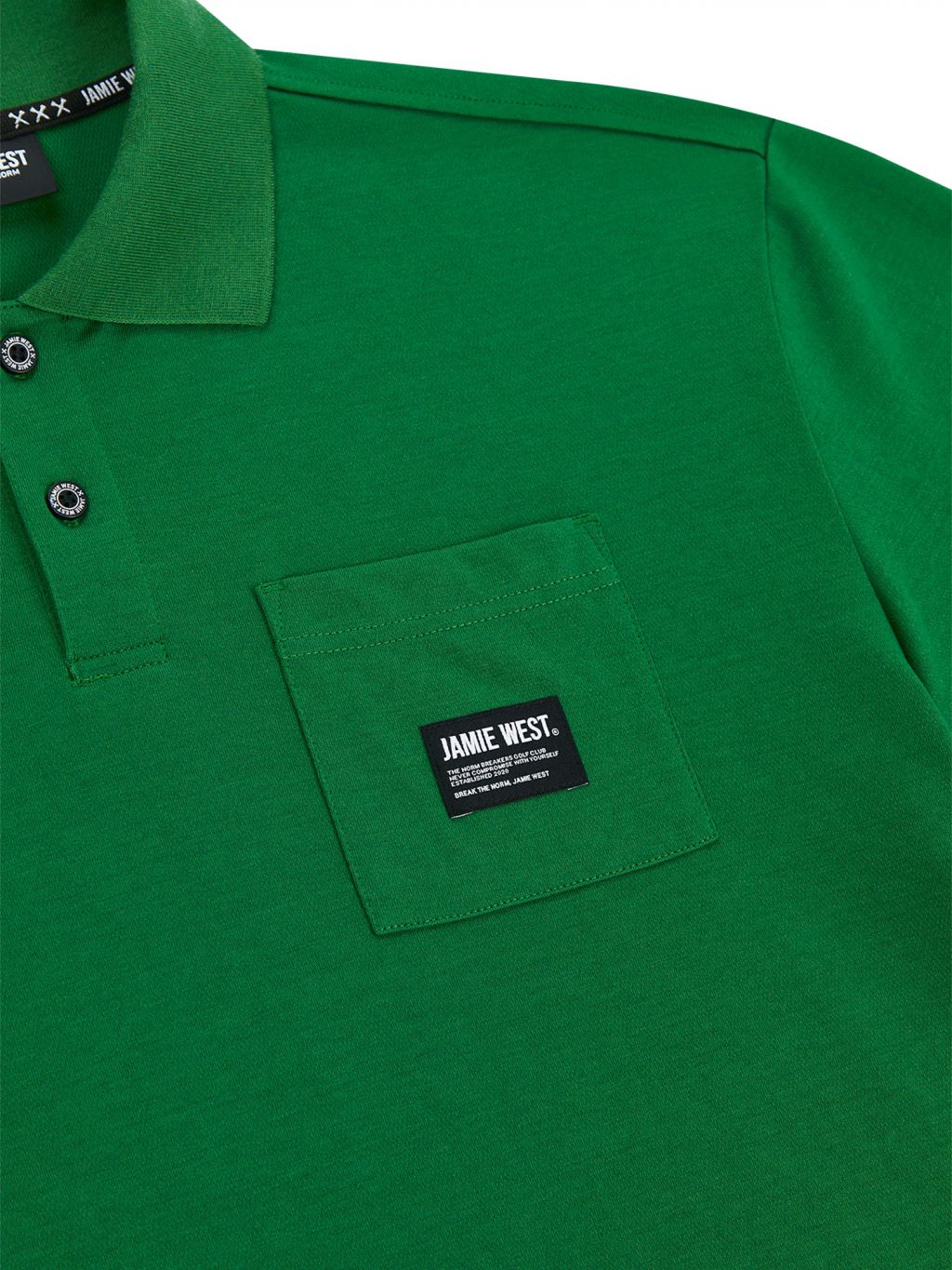 Jamie West Club Print Pocket P-Shirts - Green
