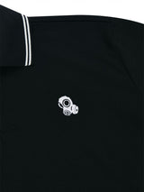 Jamie West Nick Stripe Collar Point Essential P-Shirts - Black
