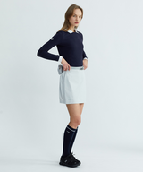 Monday Flow Women's Slim Basic Knee Socks - Navy