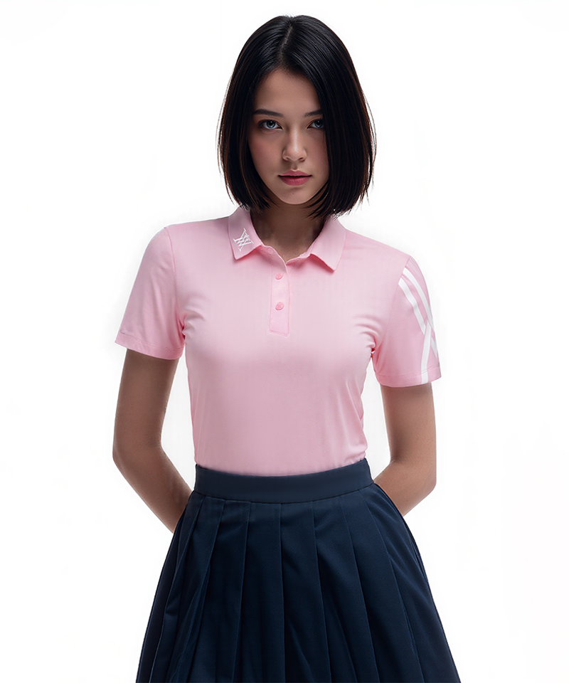 GG Women's Sleeve Print Short Sleeve T-Shirt - Pink