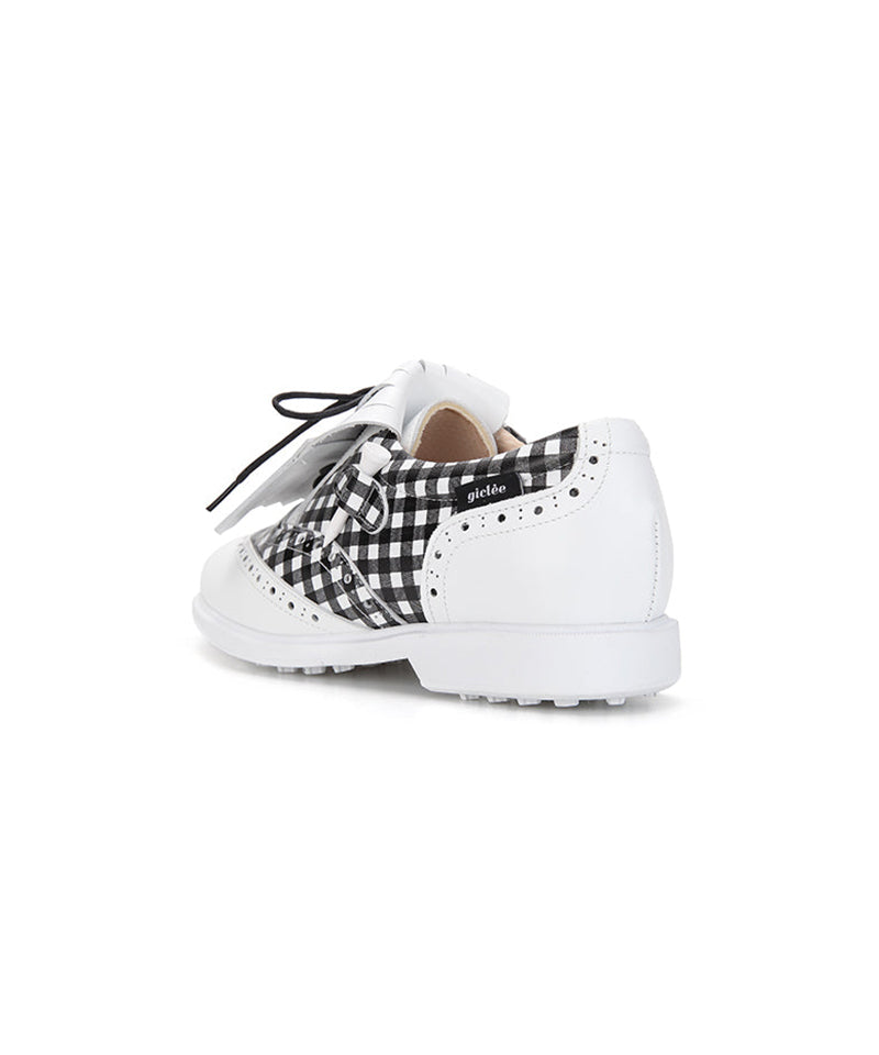 Giclee Tee-In Spikeless Golf Shoes - Black Check