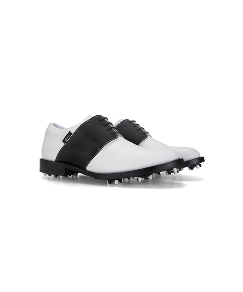 Giclee Men's Tour Player Premium Leather Golf Shoes- Black