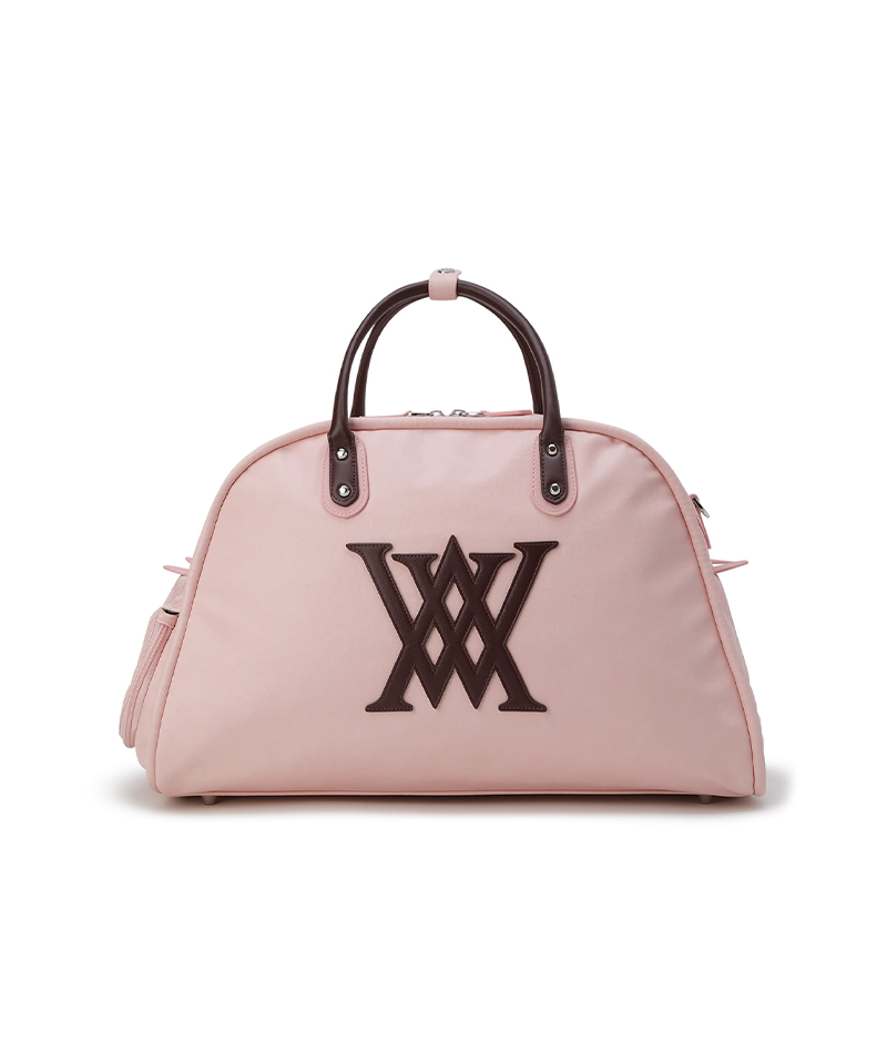 Uni Vintage Leather Boston Bag - Pink