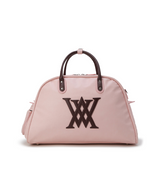 Uni Vintage Leather Boston Bag - Pink