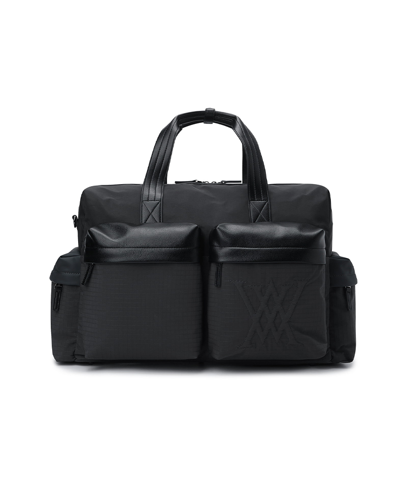 Uni Color Block Boston Bag - Black
