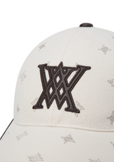 Uni Logo Stitch Peach Cap - Light Beige