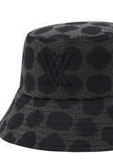 Uni Seasonal Pattern Bucket Hat - Black