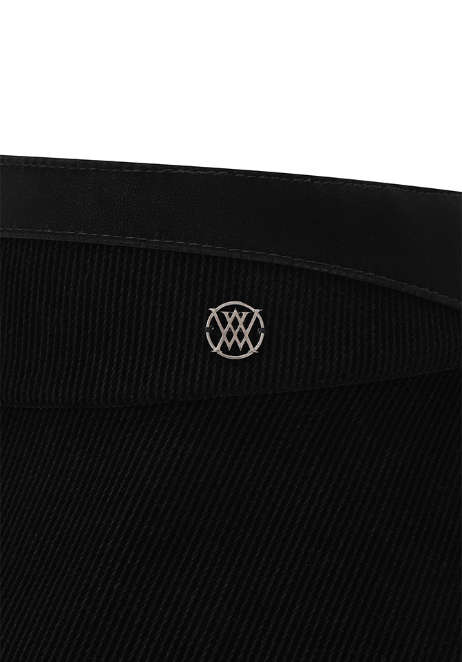 Women's Layered Wide Visor - Black
