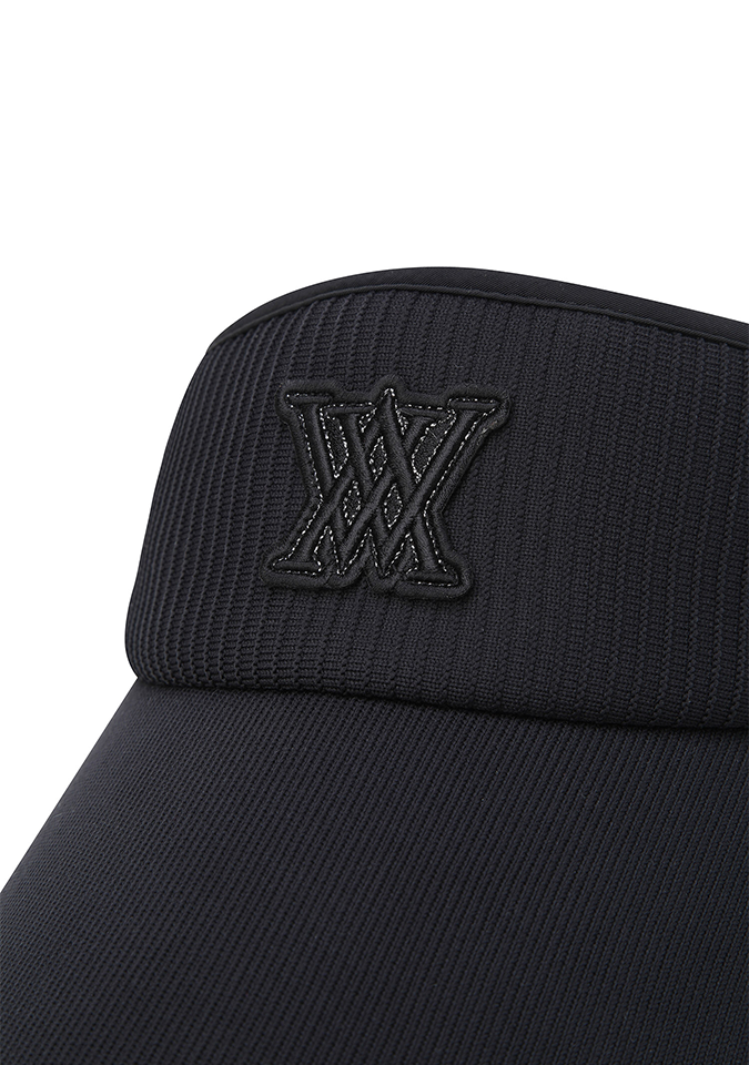 Women's Knit Ribbon Visor - Black