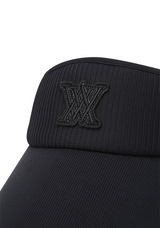 Women's Knit Ribbon Visor - Black