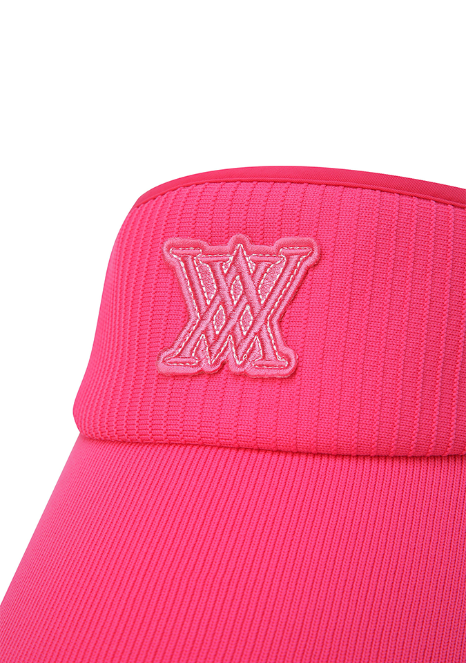 Women's Knit Ribbon Visor - Pink