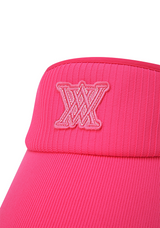 Women's Knit Ribbon Visor - Pink