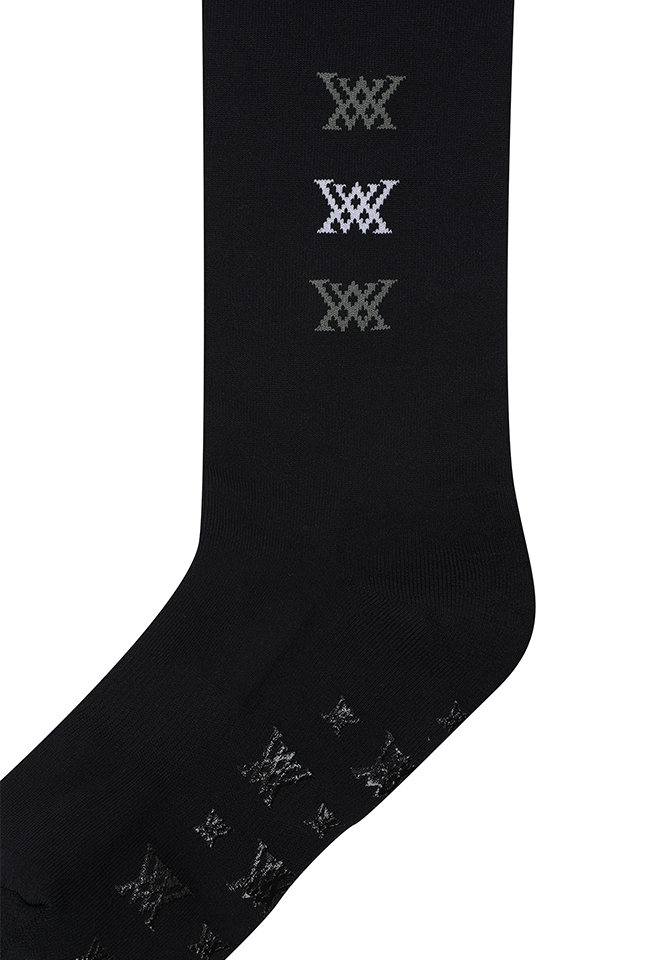 Women's Pocker Knee Socks - Black