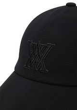 Women's Ribbon Ball Cap - Black