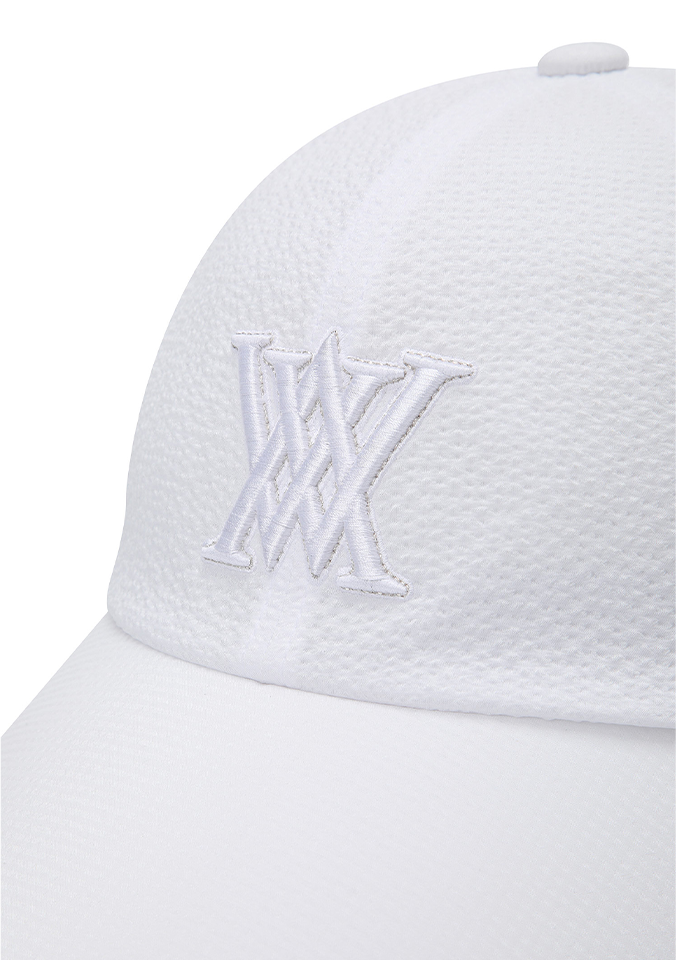 Women's Ribbon Ball Cap - White