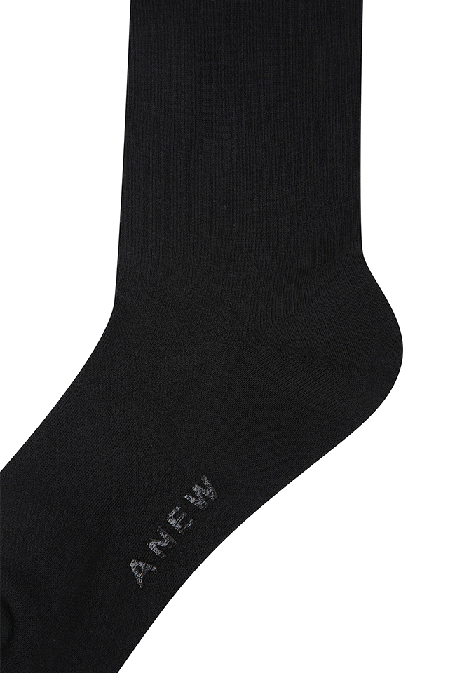 Women's Basic Middle Socks - Black