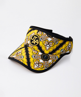 UTAA Women's Midnight Panther Baroque Ribbon Sun Visor - Yellow
