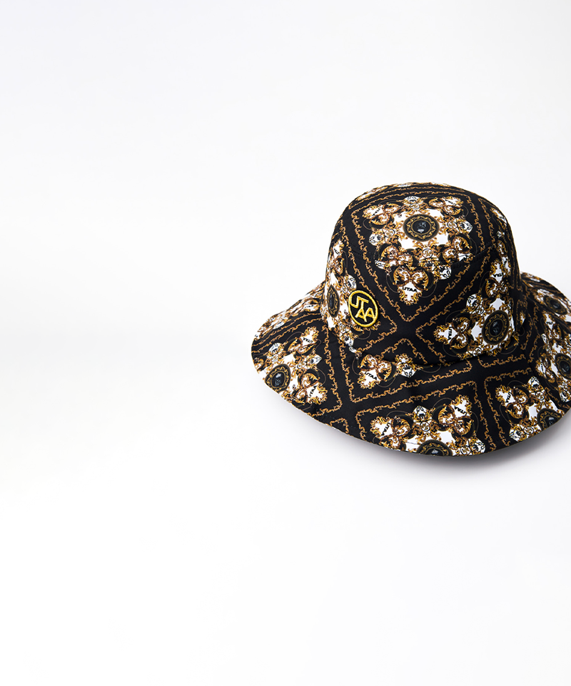 UTAA Women's Midnight Panther Baroque Bucket Hat - Black