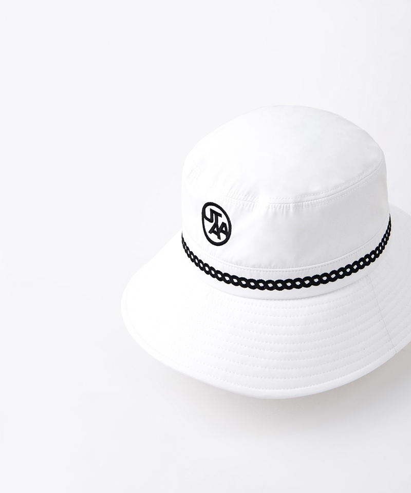 UTAA Atelier Braid Color Bucket Hat - White