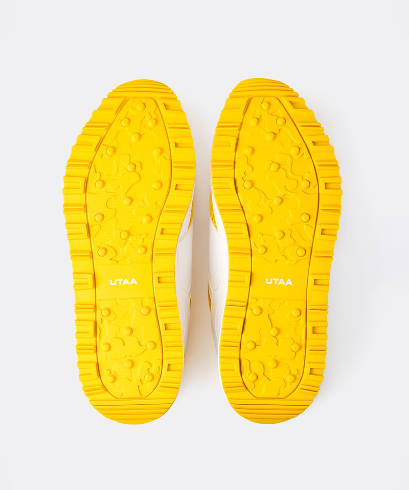 UTAA Women's Mesh Mix Platform Spikeless Golf Shoes - Yellow