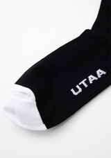 UTAA Women's Ring Panther Line Color Socks - Black