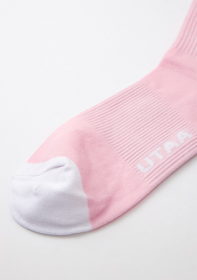 UTAA Women's Ring Panther Line Color Socks - Light Pink