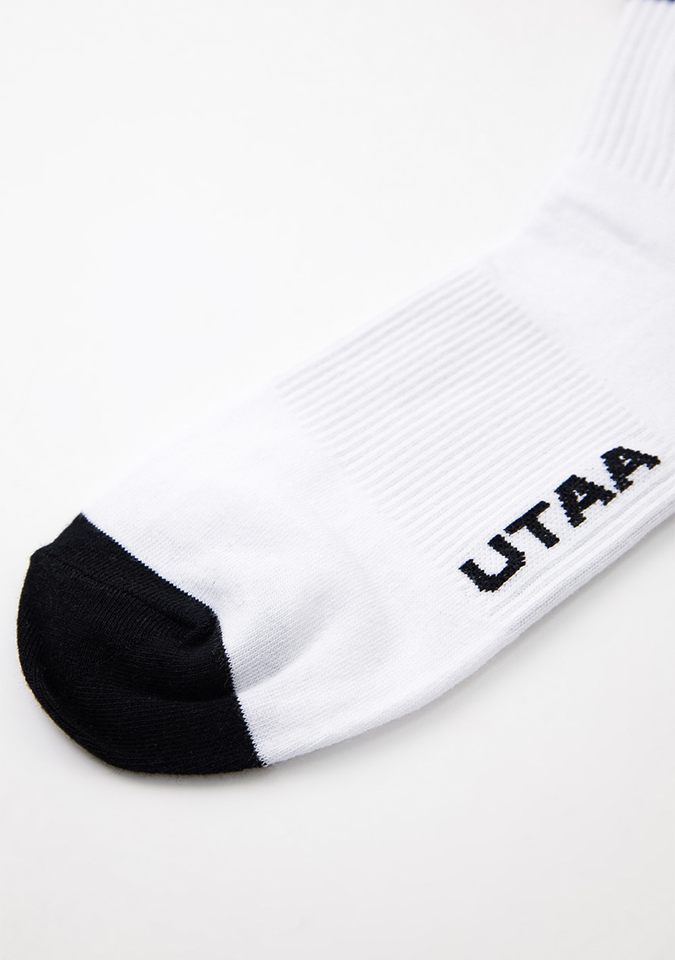 UTAA Women's Ring Panther Line Color Socks - White