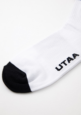 UTAA Women's Ring Panther Line Color Socks - White