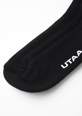 UTAA Women's Laurel Frill Ribbon Socks - Black