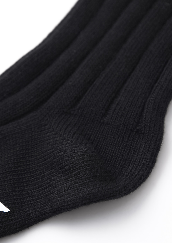 UTAA Women's Laurel Frill Ribbon Knee Socks - Black