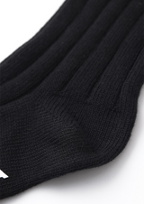 UTAA Women's Laurel Frill Ribbon Knee Socks - Black