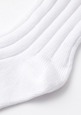 UTAA Women's Laurel Frill Ribbon Knee Socks - White