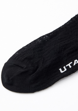 UTAA Women's Punching Pattern Loose Socks - Black