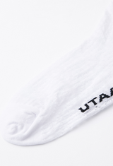 UTAA Women's Punching Pattern Loose Socks - White