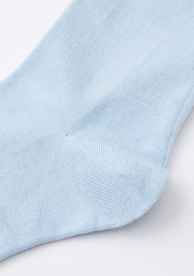 UTAA Women's Muted Shade Color Line Over Knee Socks - Sky Blue