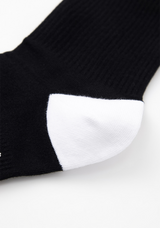 UTAA Women's Ring Panther Line Color Knee Socks - Black